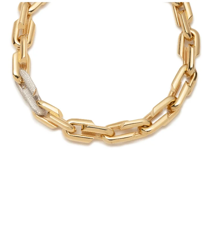 Make Your Outfit Shine With Discounted Jewelry Oversized Strong Hearts Love Single Pave Link Chain Necklace Make Your Outfit Shine With Discounted Jewelry Oversized Strong Hearts Love Single Pave Link Chain Necklace