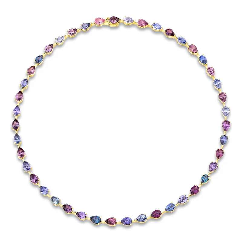 Huge Markdowns On Premium Jewelry Styles Pear-Shaped Spinel and Diamond Necklace in 18kt Yellow Gold