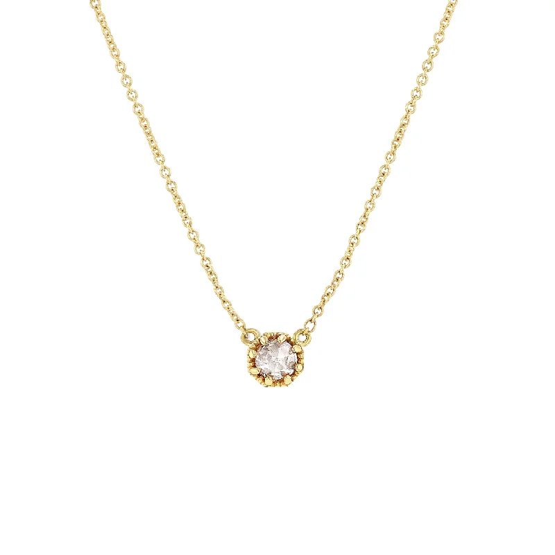 Save On Luxury Jewelry Pieces – Limited-Time Offers Petite Crown Bezel Diamond Necklace