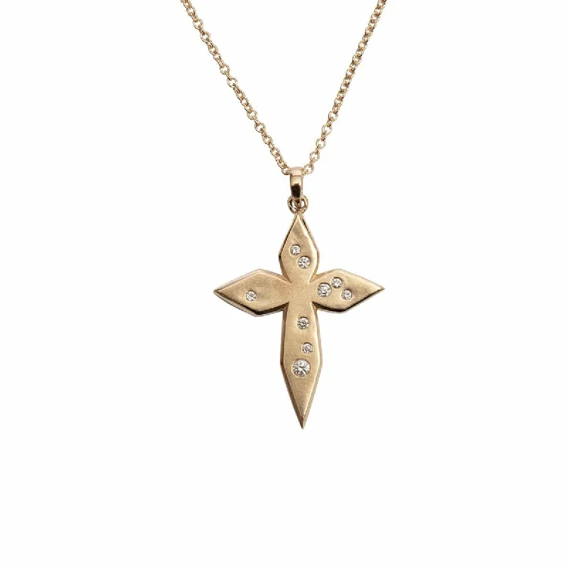 Flash Deals On Fine Jewelry – Shop Before It's Gone Scattered Diamond Cross Necklace