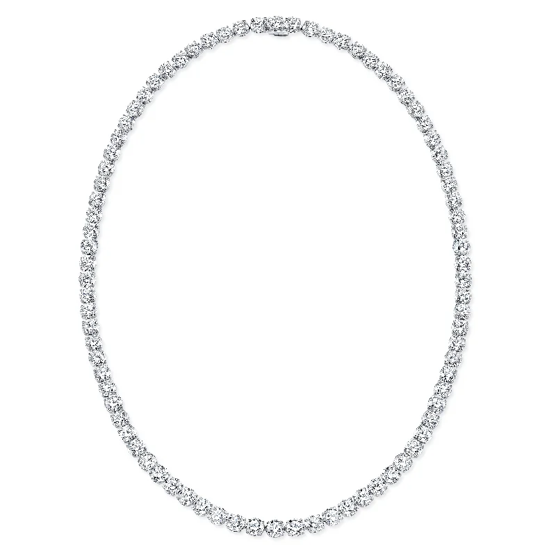 Best Jewelry Sale – Shop Exclusive Designs Now Round 84.35ct Diamond Line Necklace in 18kt White Gold Best Jewelry Sale – Shop Exclusive Designs Now Round 84.35ct Diamond Line Necklace in 18kt White Gold