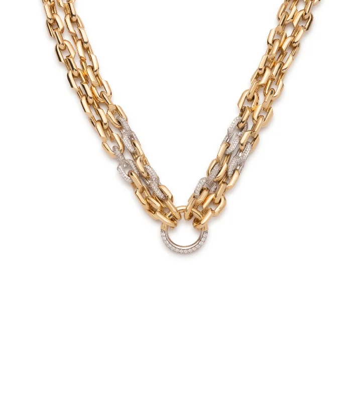 Must-Have Jewelry At Unbelievable Discounts Strong Hearts Double Strand Open Chain Necklace