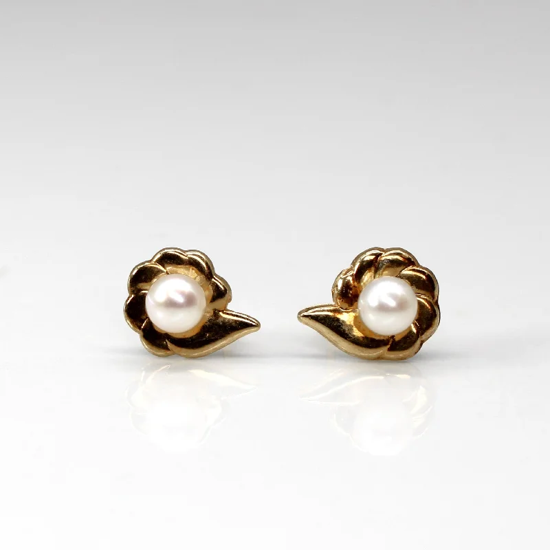 Must-Have Jewelry Pieces At Reduced Prices Pearl & Gold Stud Earrings