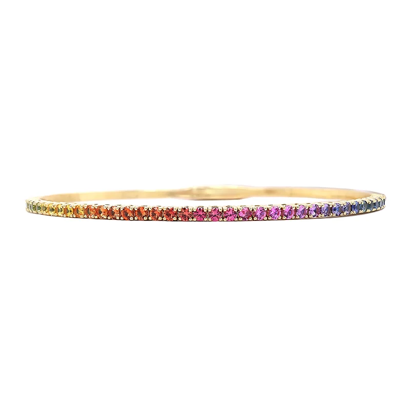 Affordable Elegance – Special Jewelry Sale Now Live Rainbow Sapphire Flex Bangle