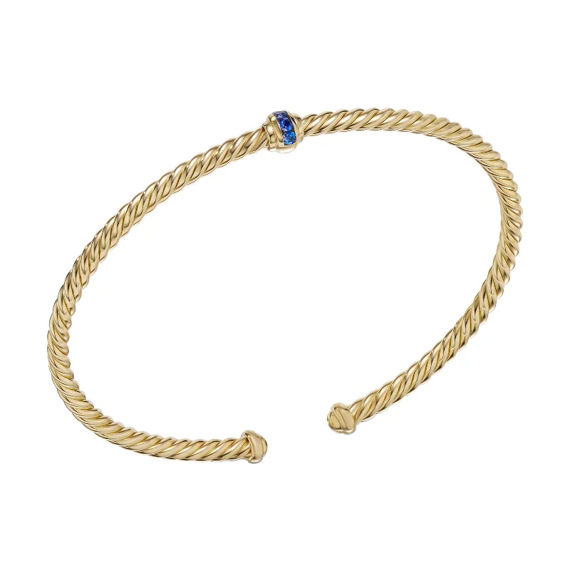 Celebrate Every Occasion With Sparkling Savings Yurman Sapphire Cablespira Cuff Bracelet