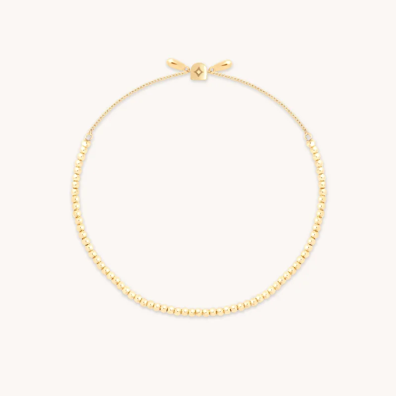 Huge Savings On Premium Jewelry Styles Beaded Bracelet in Solid Gold