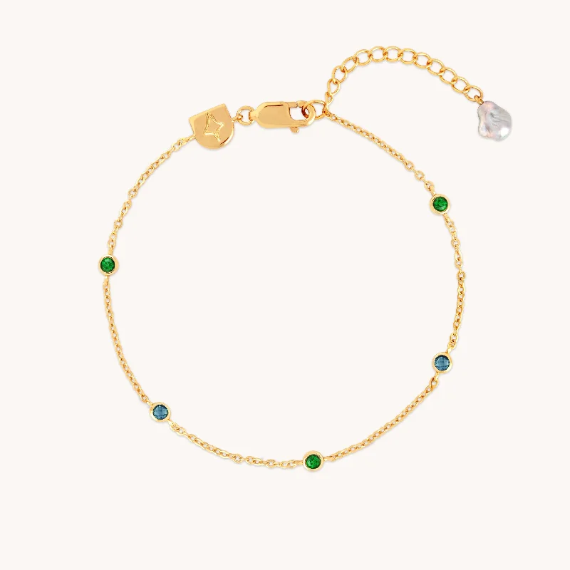 Make Your Outfit Shine With Discounted Jewelry Blue & Green Topaz Charm Bracelet in Gold Make Your Outfit Shine With Discounted Jewelry Blue & Green Topaz Charm Bracelet in Gold