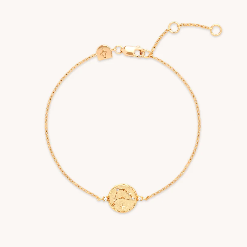 Sparkle More For Less – Jewelry Sale Happening Now Capricorn Zodiac Bracelet in Gold