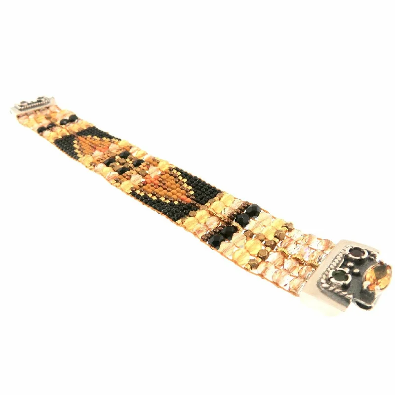 Discounted Luxury Jewelry – Shine Without The Splurge CHILI ROSE  Golden Honey Cowboy Gemstone Bracelet