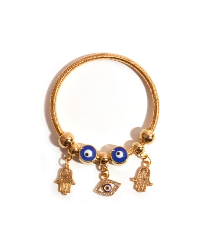 Waterproof Stainless Steel Jewelry For Lasting Beauty Good luck Eyes Bracelet