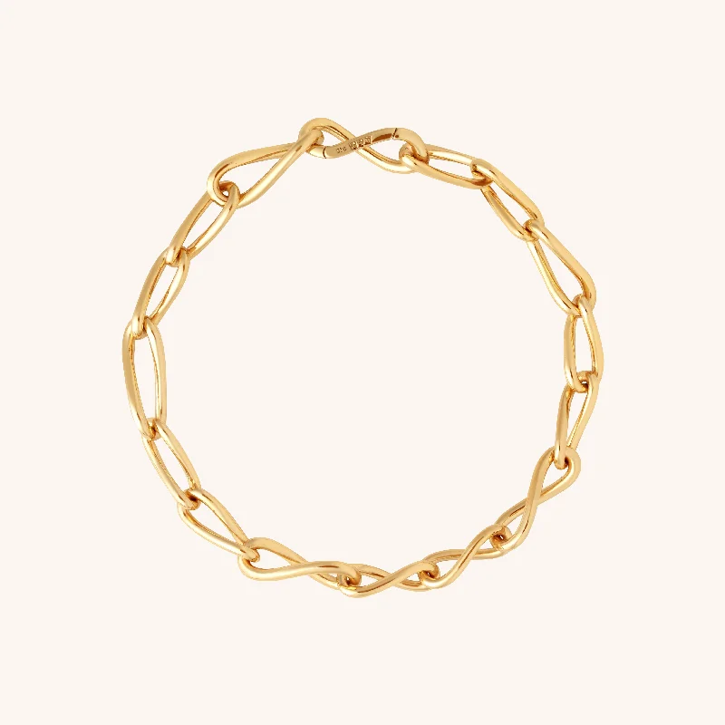 Timeless Beauty, Unbeatable Deals – Jewelry Sale On Infinite Chain Bracelet in Gold