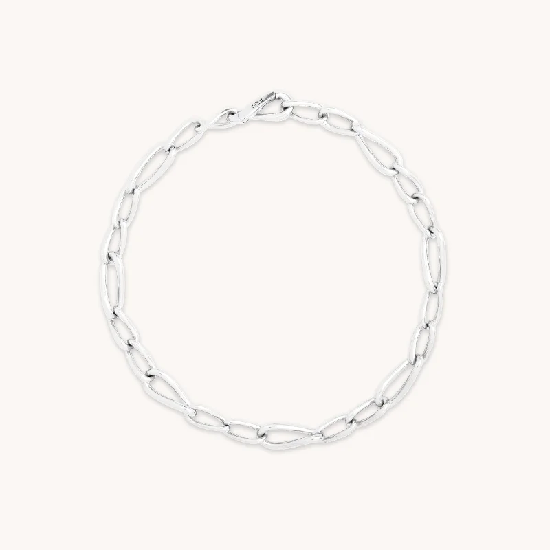 Timeless Elegance Now At Special Discounts Infinite Slim Chain Bracelet in Silver