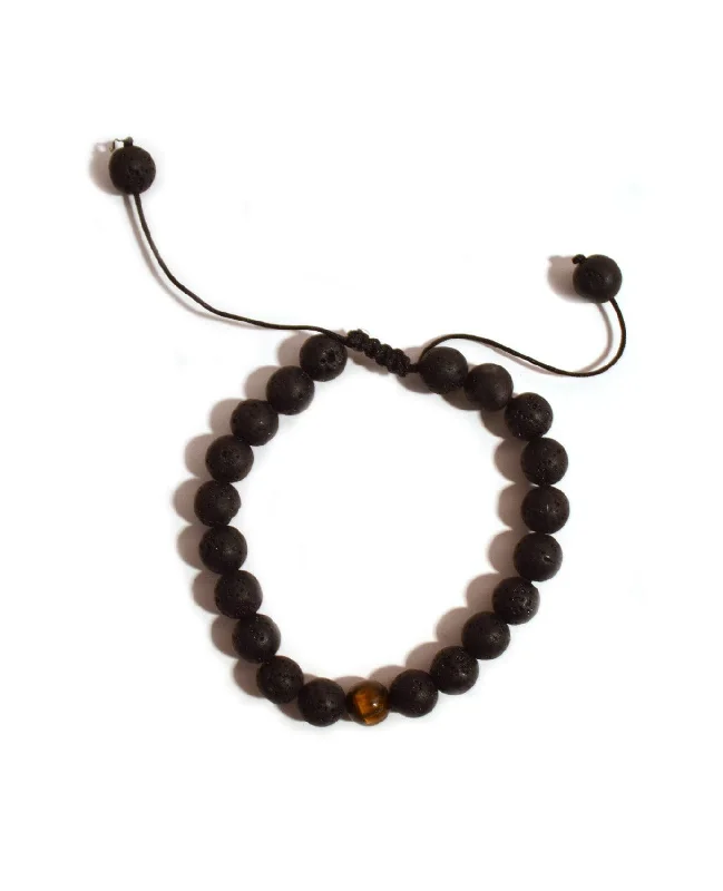 High-Quality Gemstone Jewelry For Special Occasions Lava Beads Bracelet