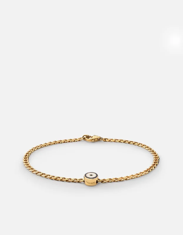 Bestselling Jewelry At Special Promotional Rates Opus Sapphire Type Chain Bracelet, Gold Vermeil/Blue