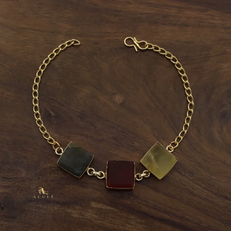 Labradorite + Maroon + Lemon Quartz