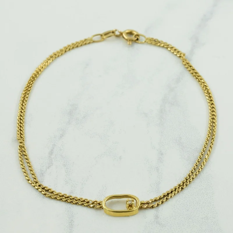 Grab Stylish Jewelry Before The Sale Ends Single Stone Diamond Bracelet | 0.01ct | 7.5" |