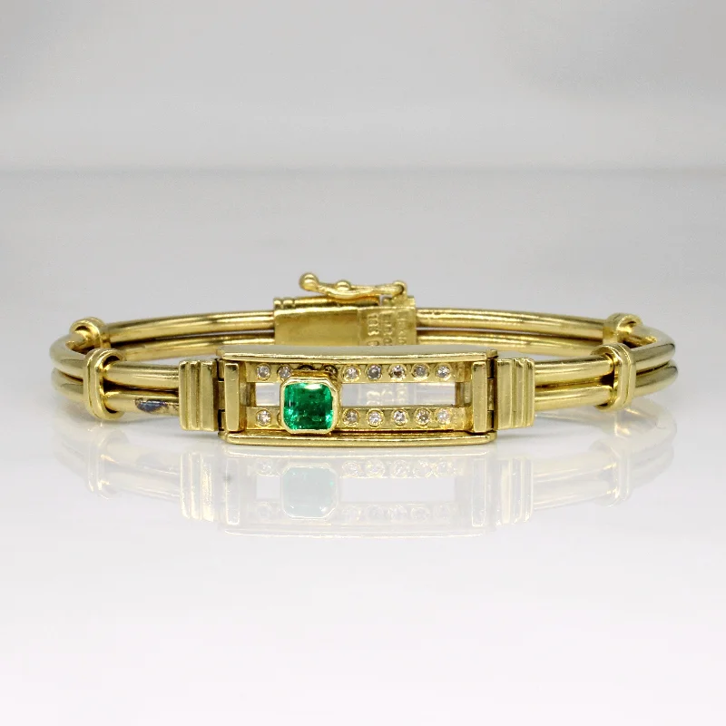 Jewelry Sale Alert – Shop Timeless Elegance Today Sliding Emerald & Diamond Bracelet | 0.40ct, 0.18ctw | 6.5" | Jewelry Sale Alert – Shop Timeless Elegance Today Sliding Emerald & Diamond Bracelet | 0.40ct, 0.18ctw | 6.5" |