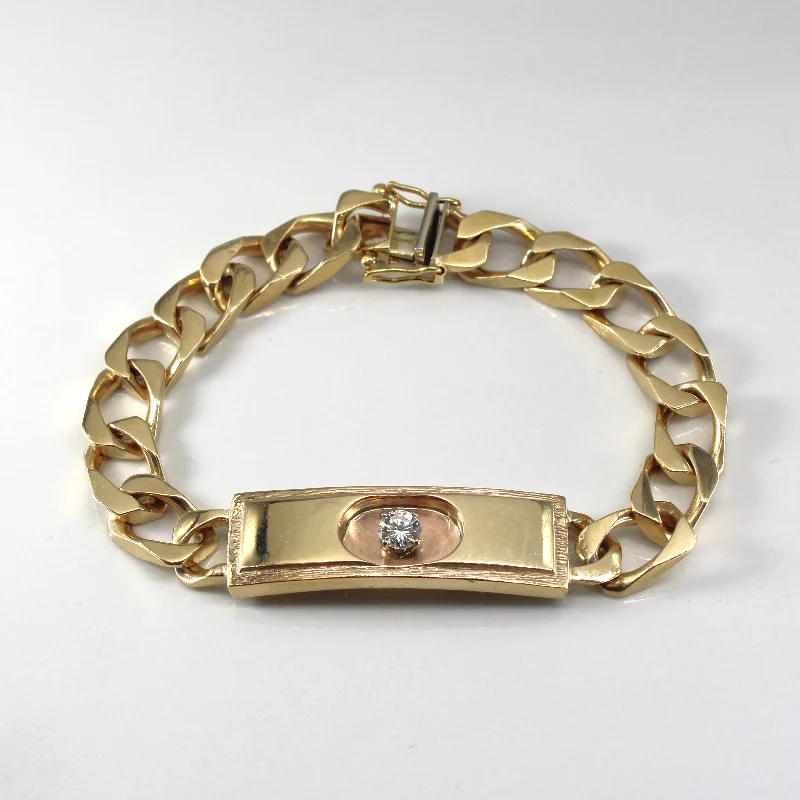 Flash Deals On Fine Jewelry – Shop Before It's Gone Solitaire Diamond Curb Link Chain Bracelet | 0.42ct | 7.5"| Flash Deals On Fine Jewelry – Shop Before It's Gone Solitaire Diamond Curb Link Chain Bracelet | 0.42ct | 7.5"|