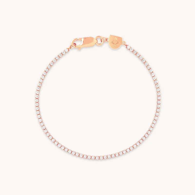 Elegant Designs, Unbeatable Discounts – Shop Jewelry Now Tennis Chain Bracelet in Rose Gold Elegant Designs, Unbeatable Discounts – Shop Jewelry Now Tennis Chain Bracelet in Rose Gold