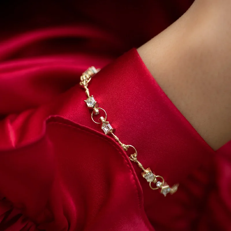 Elegant Jewelry, Exclusive Prices – Shop Now The "Baba Yaga" Eternity Bracelet with Bullet Cut Diamonds