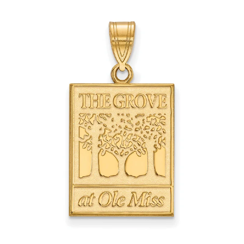 Dazzle With Discounts – Shop Jewelry On Sale 10k Yellow Gold U. of Mississippi Large Pendant