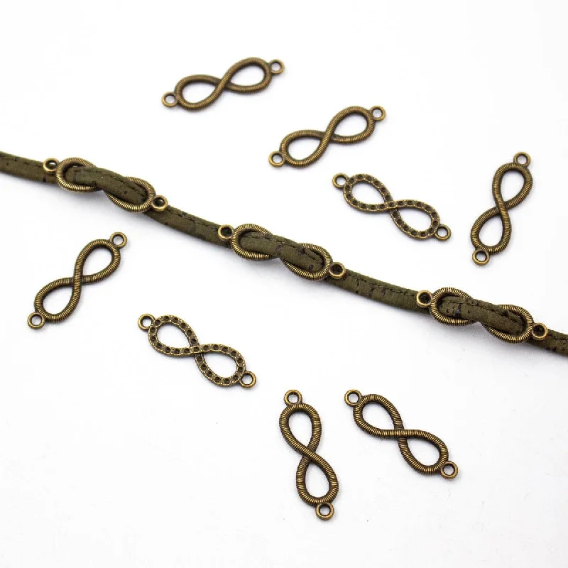 Unlock Unbeatable Jewelry Deals Before They’Re Gone 20 units antique bronze infinite pendant for bracelet charms jewelry finding suppliers D-3-373-B
