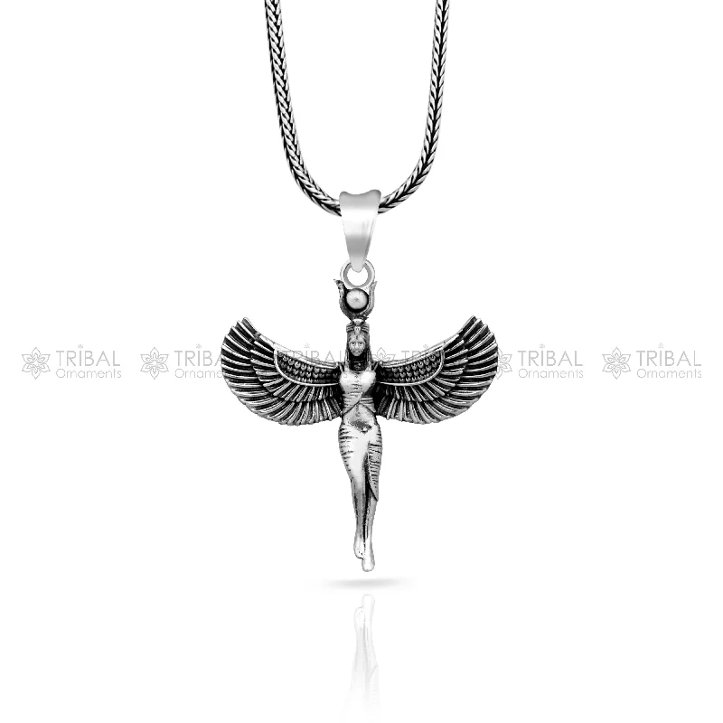 Shine Without Limits – Jewelry Sale Happening Now 925 sterling silver Isis Egyptian Goddess Pendant, Gift nsp867