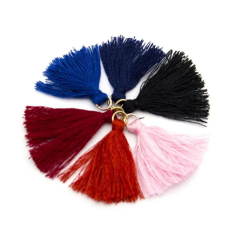 High-End Jewelry, Now More Affordable Than Ever HOT! Promotion products--20 pcs Small Tassel with gold ring Tassels,D-3-299