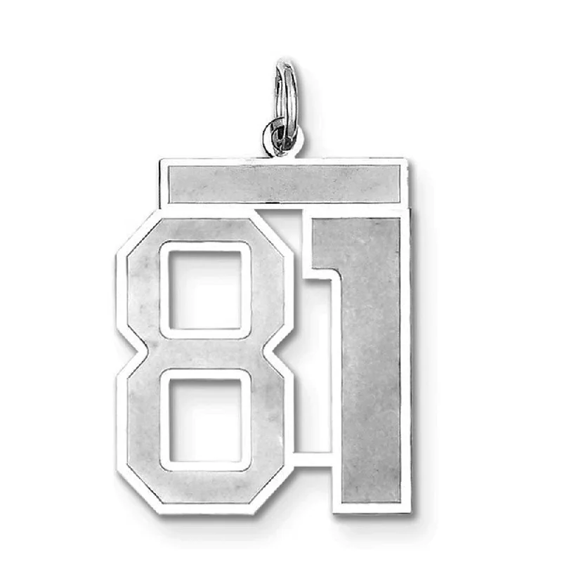 Once-A-Year Jewelry Deals – Shop Before They’Re Gone Sterling Silver, Jersey Collection, Large Number 81 Pendant