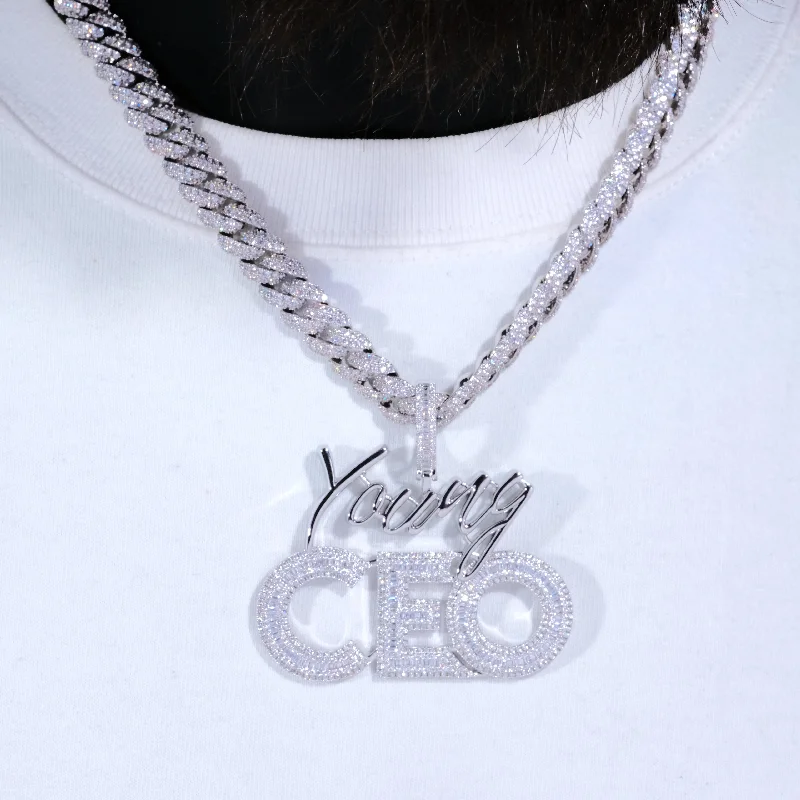 Limited-Stock Jewelry Clearance – Grab Your Favorites Now Young CEO Hustler Solid Icy Necklace