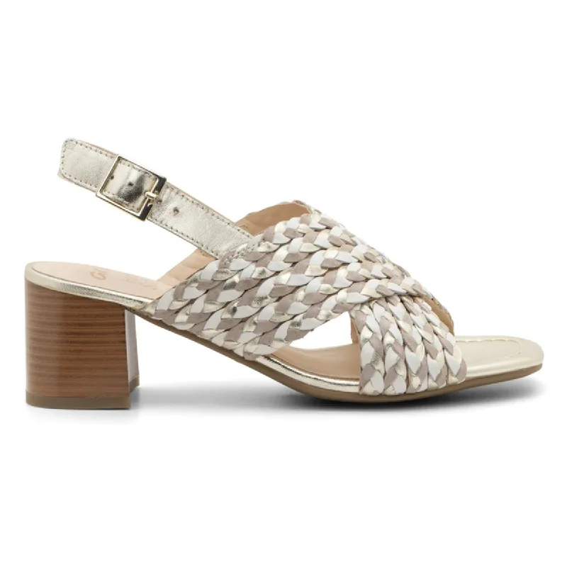 Laid-Back Fashion Offers Ara Women's Benson Sand Metallic Woven Leather