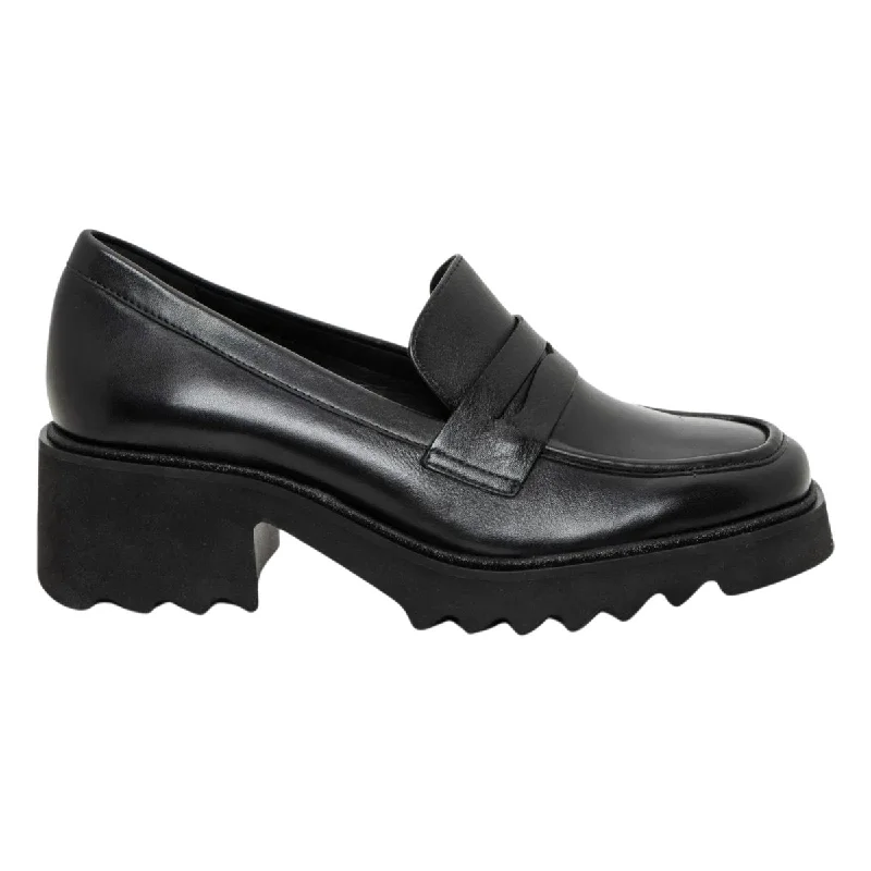 Cozy Chic Promotions Ara Women's Prism Platform Penny Black Calf Leather