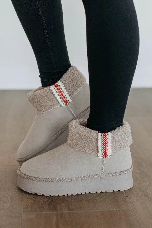 Outdoor Shoes Sale Baby It's Cold Outside Boots - Light Grey