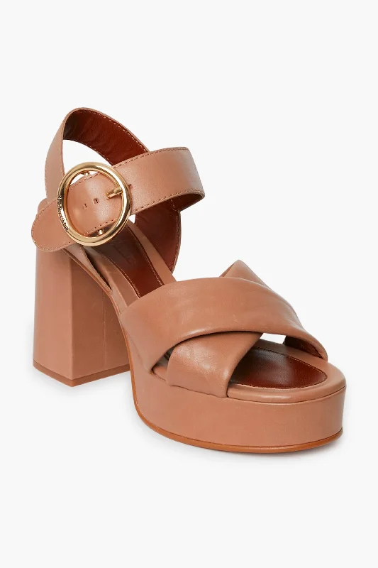 Modern Chic Discounts Tan Lyna Heels