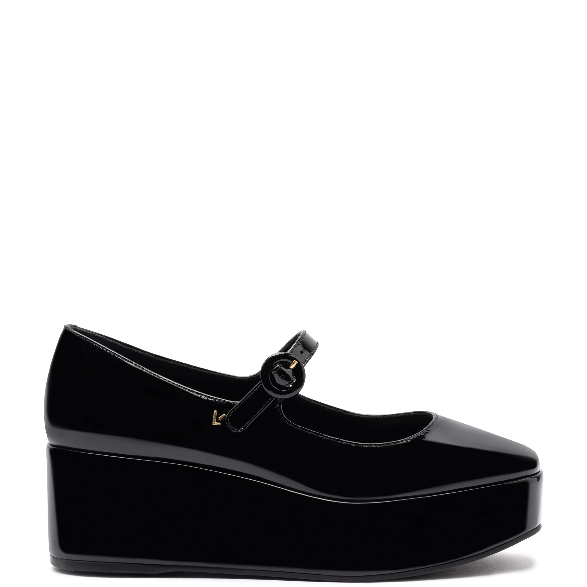 Casual Chic Deals Blair Flatform In Black Patent Leather