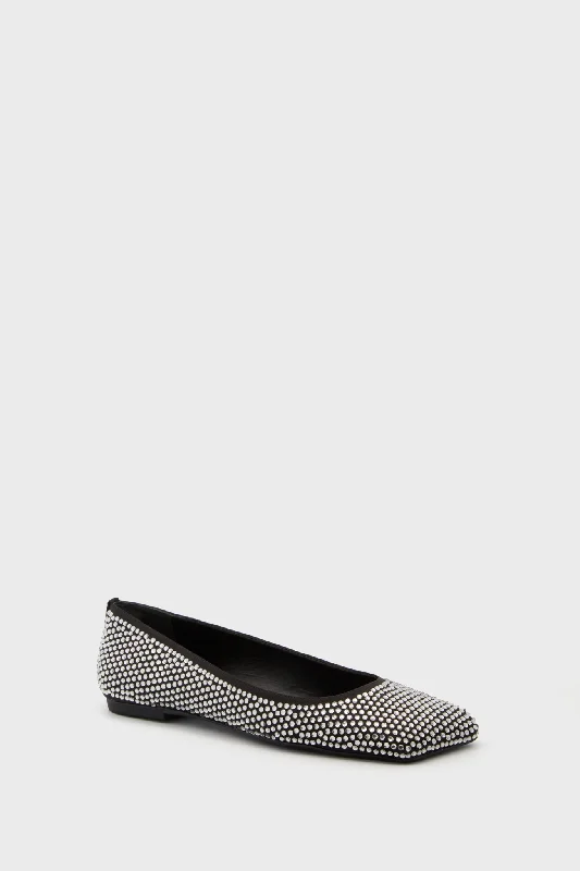 Breathable Shoes Black Jaycie Flats