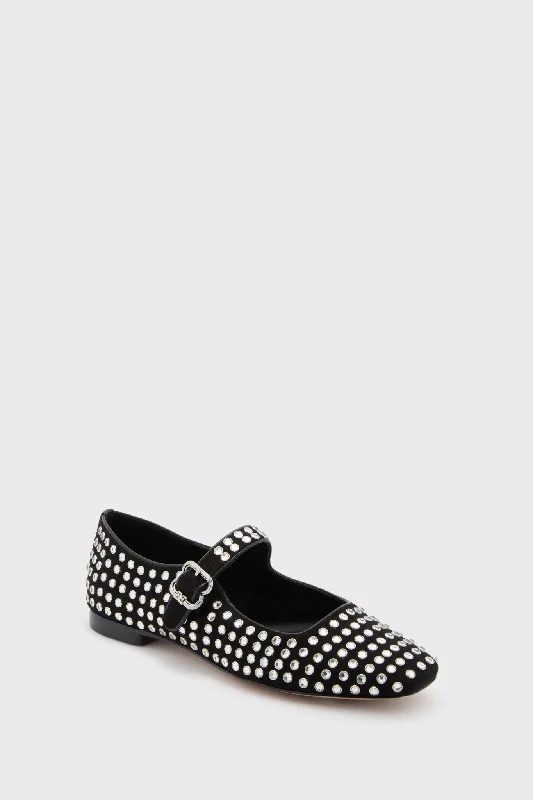 Soft Sole Shoes Black Michaela Gem Flats
