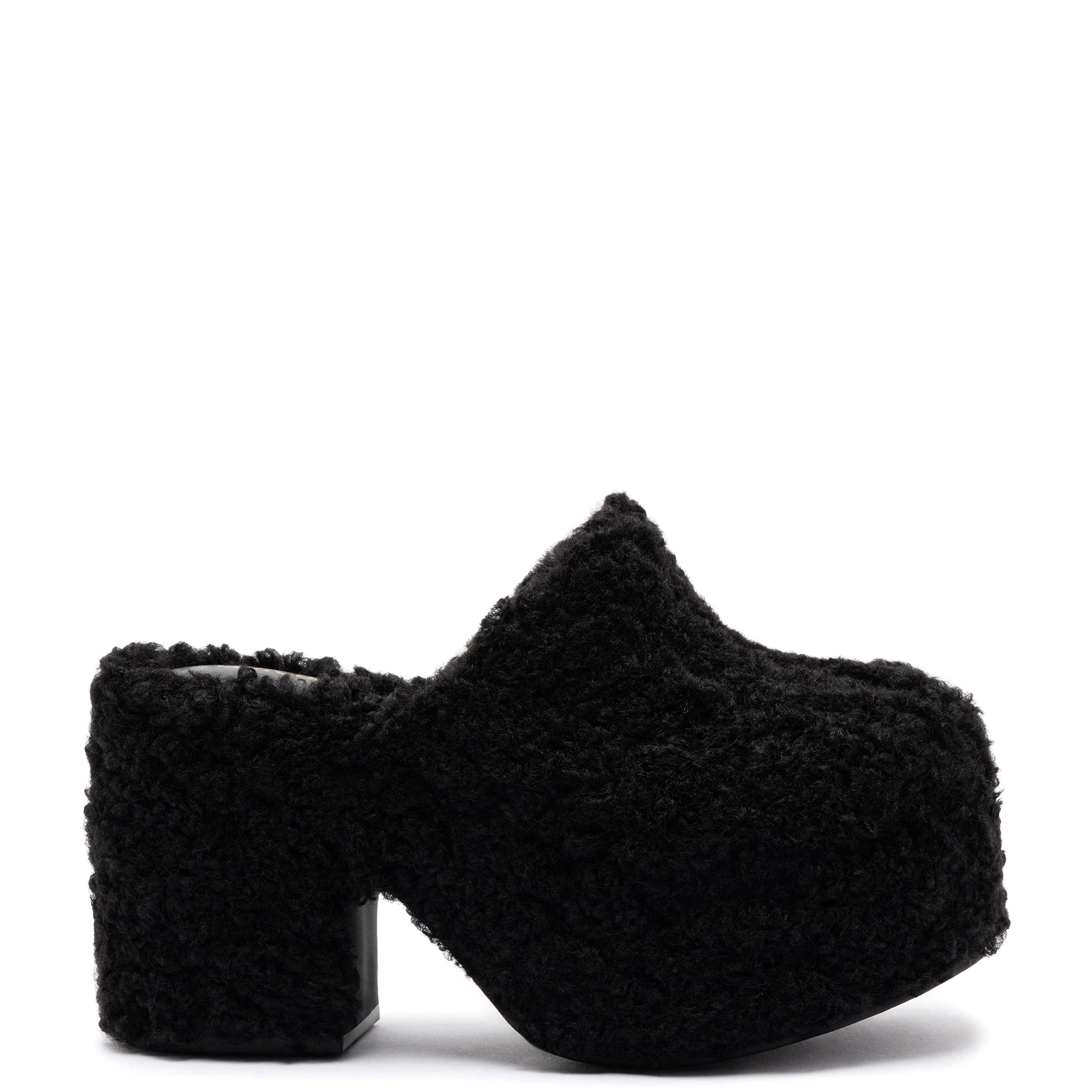 Classic Chic Deals Miso Clog In Black Shearling