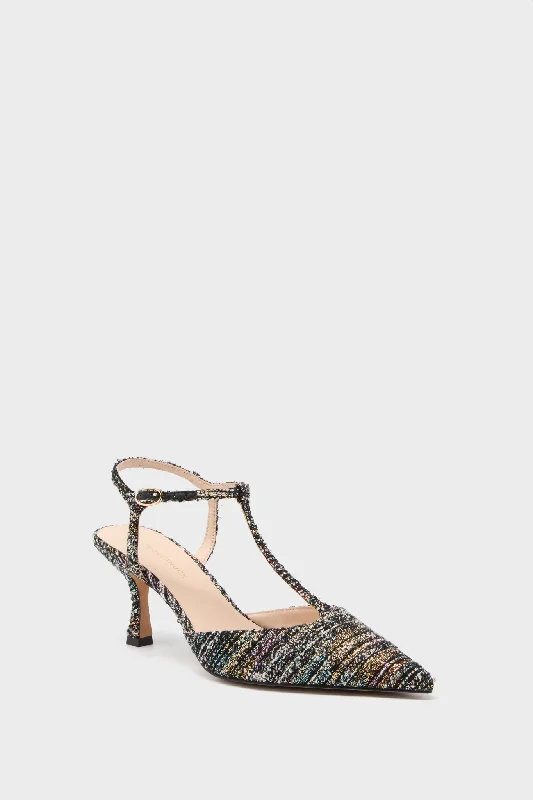 Modern Fashion Sale Black Multi Tweed Margot Heels