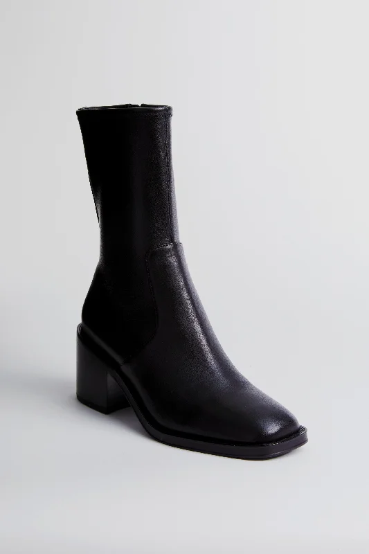 Versatile Fashion Shoes Black Stretch Nappa Nolan Boots