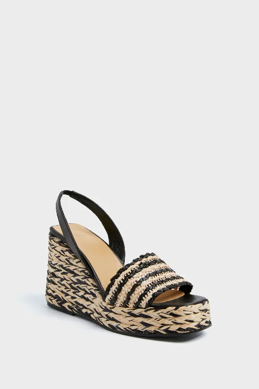 Fashionable Comfort Promotions Black Tostado Thyra Wedge Espadrilles