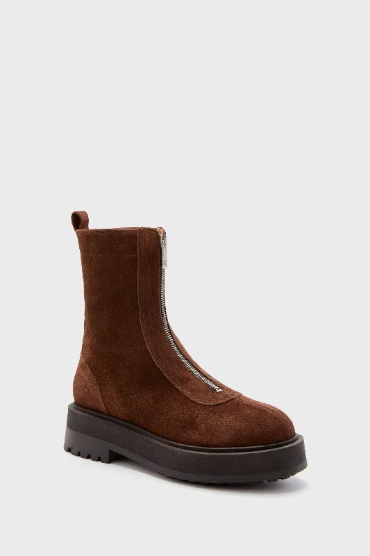 Adventure-Ready Footwear Sale Brown Suede Alma Boots