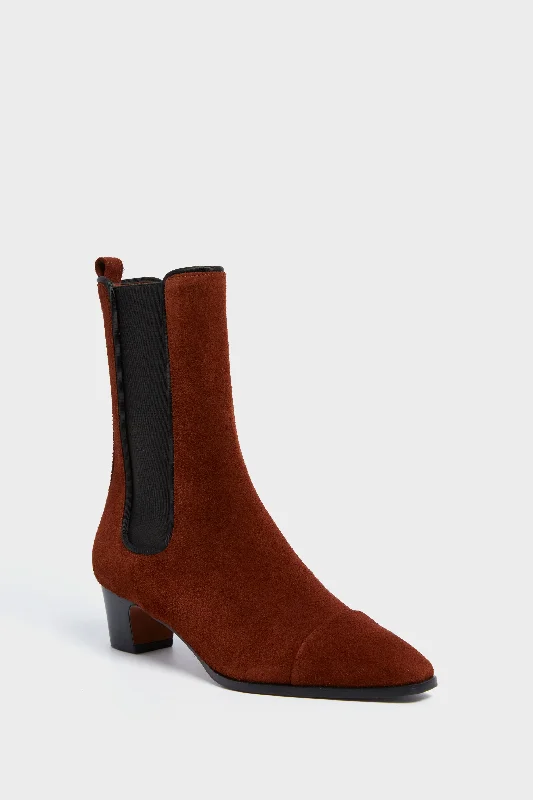 Best Women's Shoe Deals Bruciato Wax Crosta Leather & Black Gros-Grain La Ribelle Boots