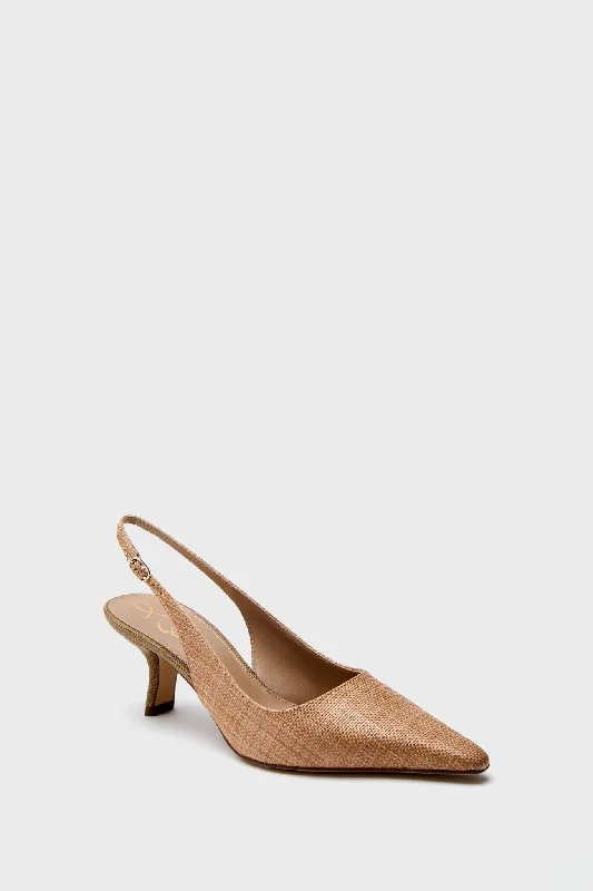 Fresh Fashion Discounts Buff Tan Bianka Sling Back Heels