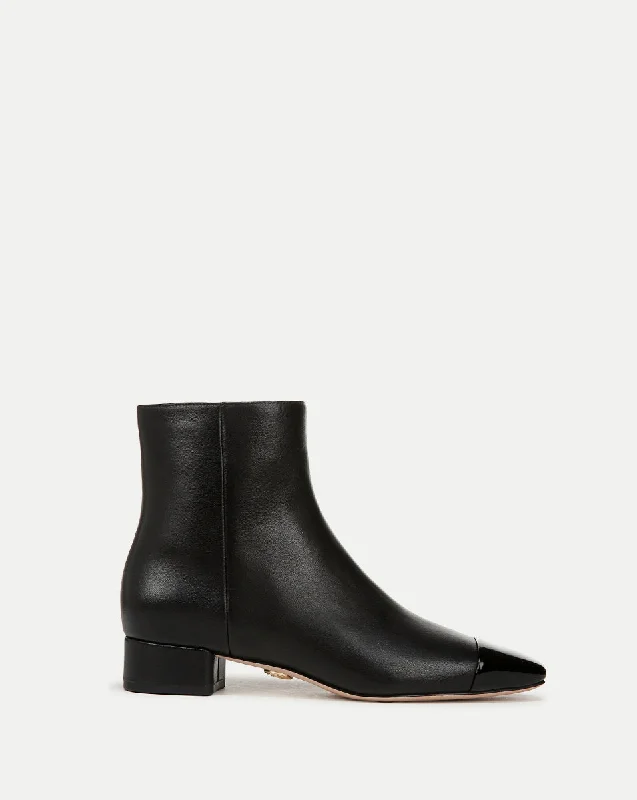 Everyday Shoes Promotion Cecile Leather Cap-Toe Bootie