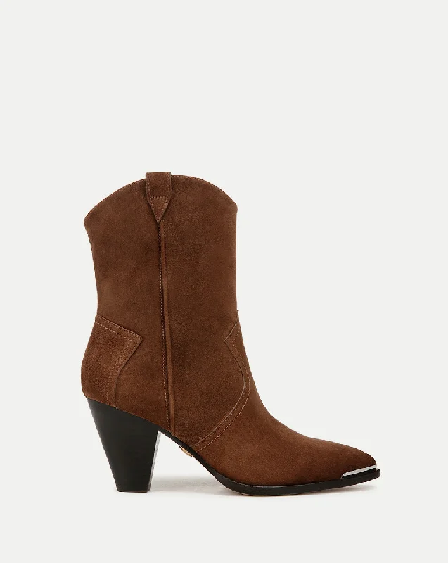 Sustainable Footwear Sale Cody Suede Western Bootie