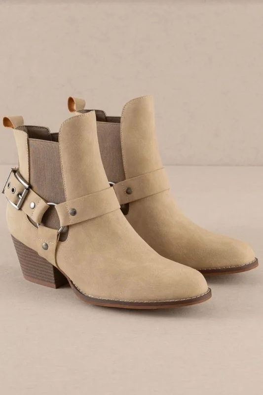 Women's Statement Shoes SALE - Colt Short Buckle Detail Boot