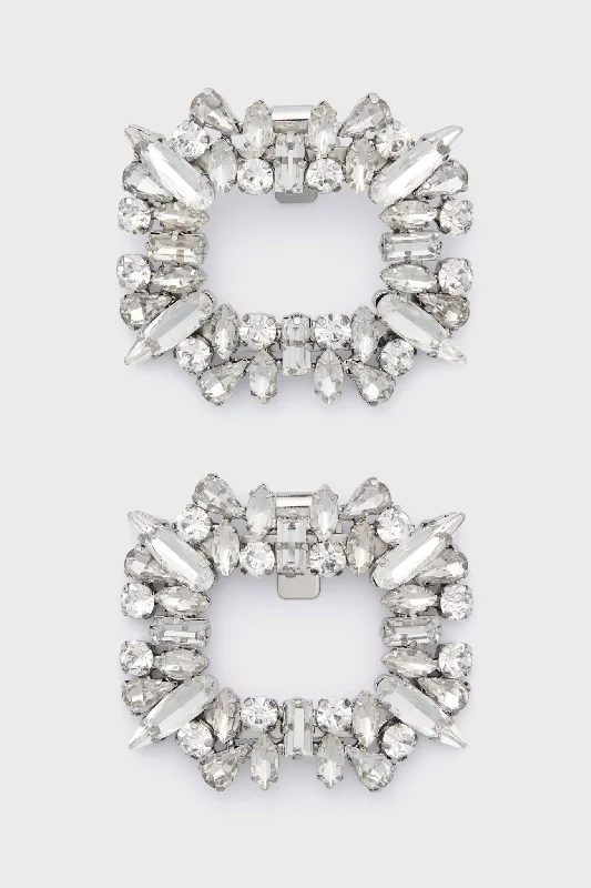 Comfortable Flats Sale Crystal Shoe Clips Set