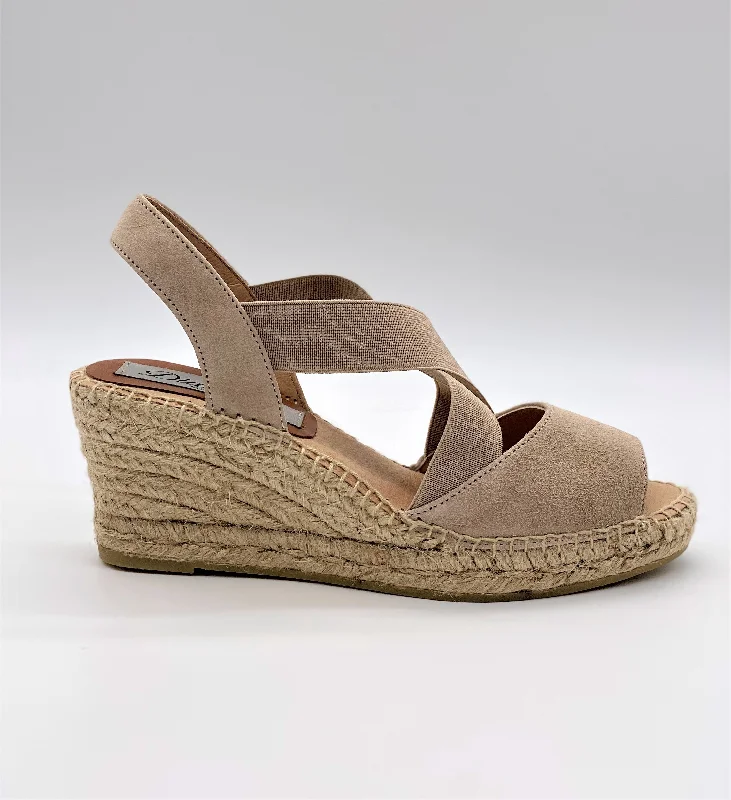 Taupe suede