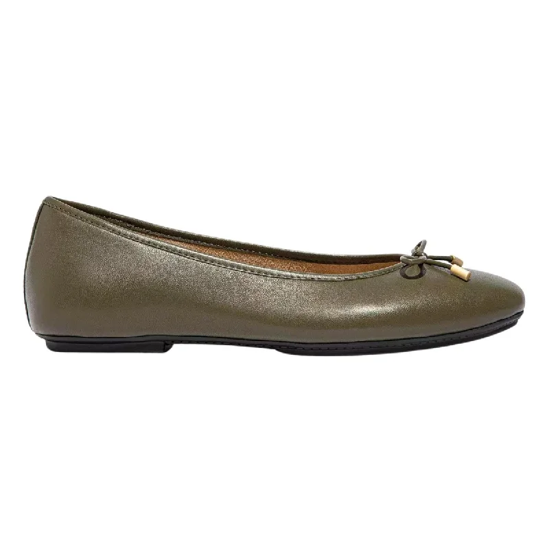 Relaxed Style Deals FitFlop Women's Delicato Bow Deep Olive Leather